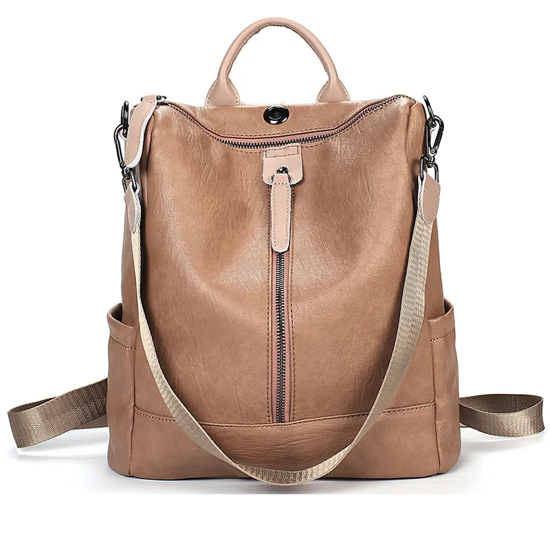 【Himunu】женский рюкзак из натуральной кожи модные рюкзаки маленький рюкзак на молнии студенческий рюкзак для отдыха для девочек 9 цветов