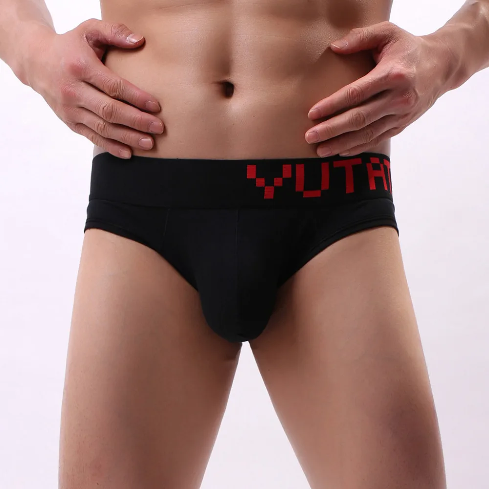 2019 Men's briefs sexy cotton stretch pants casual beach shorts men breathable sports briefs sexy hombre non-slip 40J10 (7)