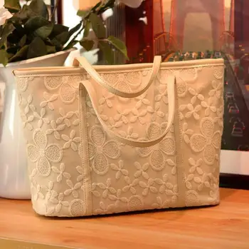 

bag again 021117 new hot women big lace bag lady fashion tote