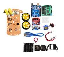 New Avoidance tracking Motor Smart Robot Car Chassis Kit Speed Encoder Battery Box 2WD Ultrasonic module