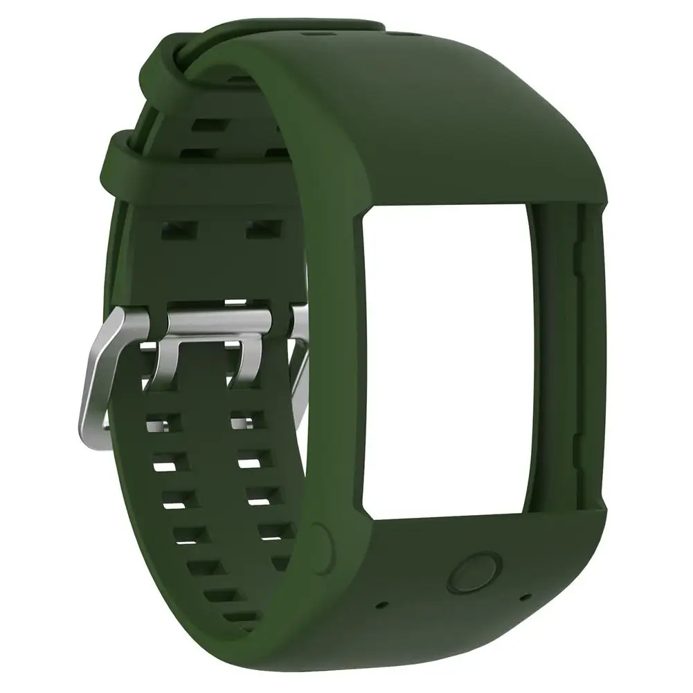Мягкий силиконовый сменный ремешок для наручных часов Polar M600, Смарт-часы, спортивный браслет, браслет, ремешок, 8 цветов, Лидер продаж - Цвет: Army Green
