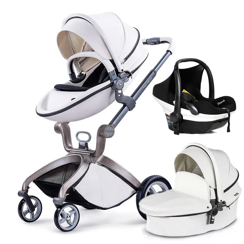 Hot Mom Stroller Stroller 3in1 High Landscape Can Sit Or Lie Pneumatic