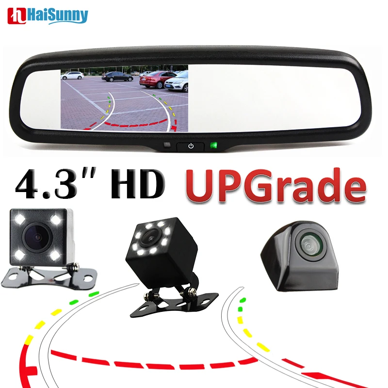 Us 45 38 14 Off Haisunny Car Interior Rearview Mirror Monitor With Night Vision Intelligent Dynamic Trajectory Vehicle Camera Rear View Camera In