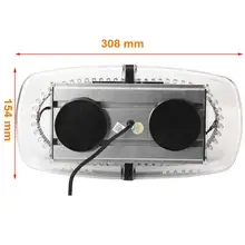 Супер белый 240 крыша свет Топ аварийный сигнальный Предупреждение вспышка светодиодный маяк мини световой бар