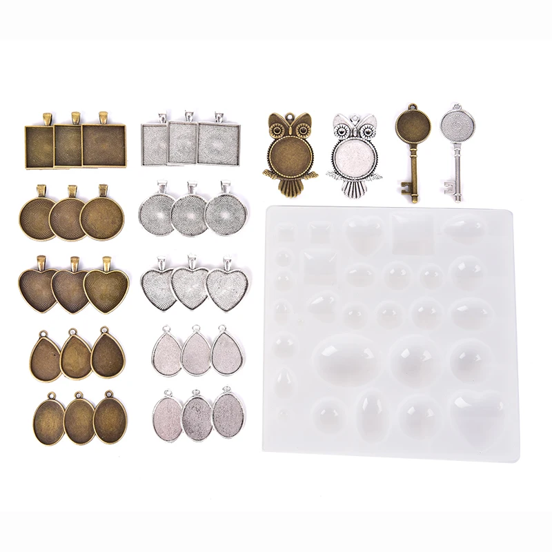 

Diy Crystal Epoxy Silicone Mold Cut Noodle Jewelry Pendant Necklace Time Gem Patch Silicone Mold Resin Silicone Mould Handmade