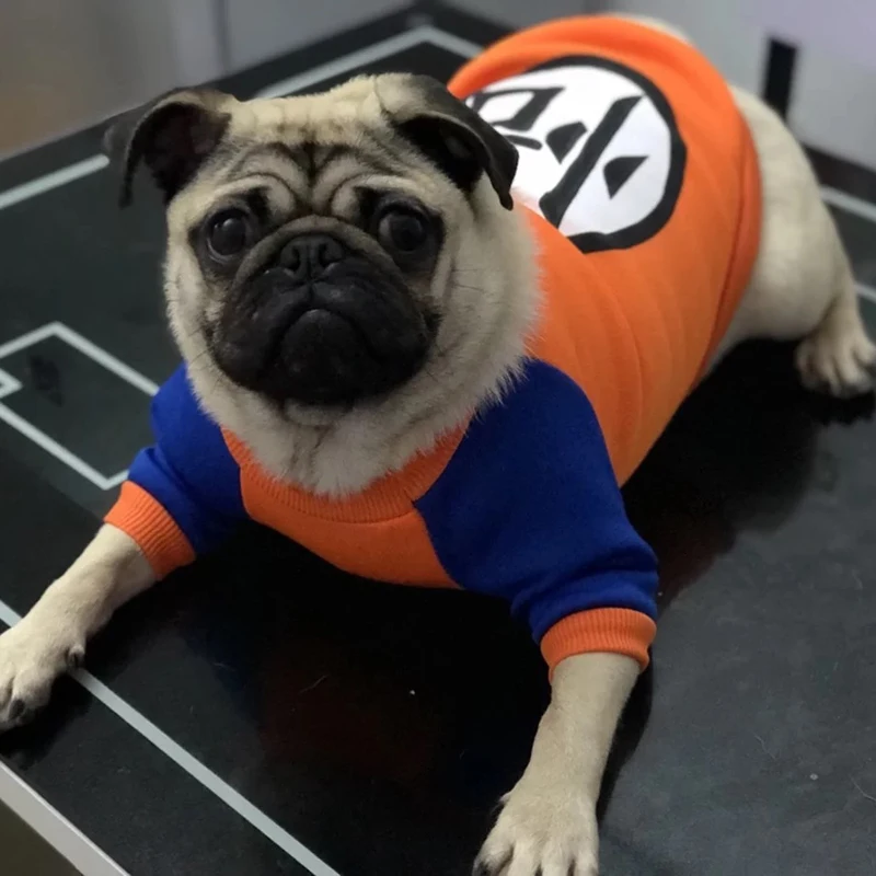 

Autumn/Winter Warm Pug French Bulldog Clothes Pet Cotton Soft Sweaters Coat For Small Dogs Casual Clothing XS-XXL