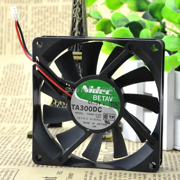 

Original Nidec TA300DC H34612-55 8015 12v 0.18a 8cm cooling fan