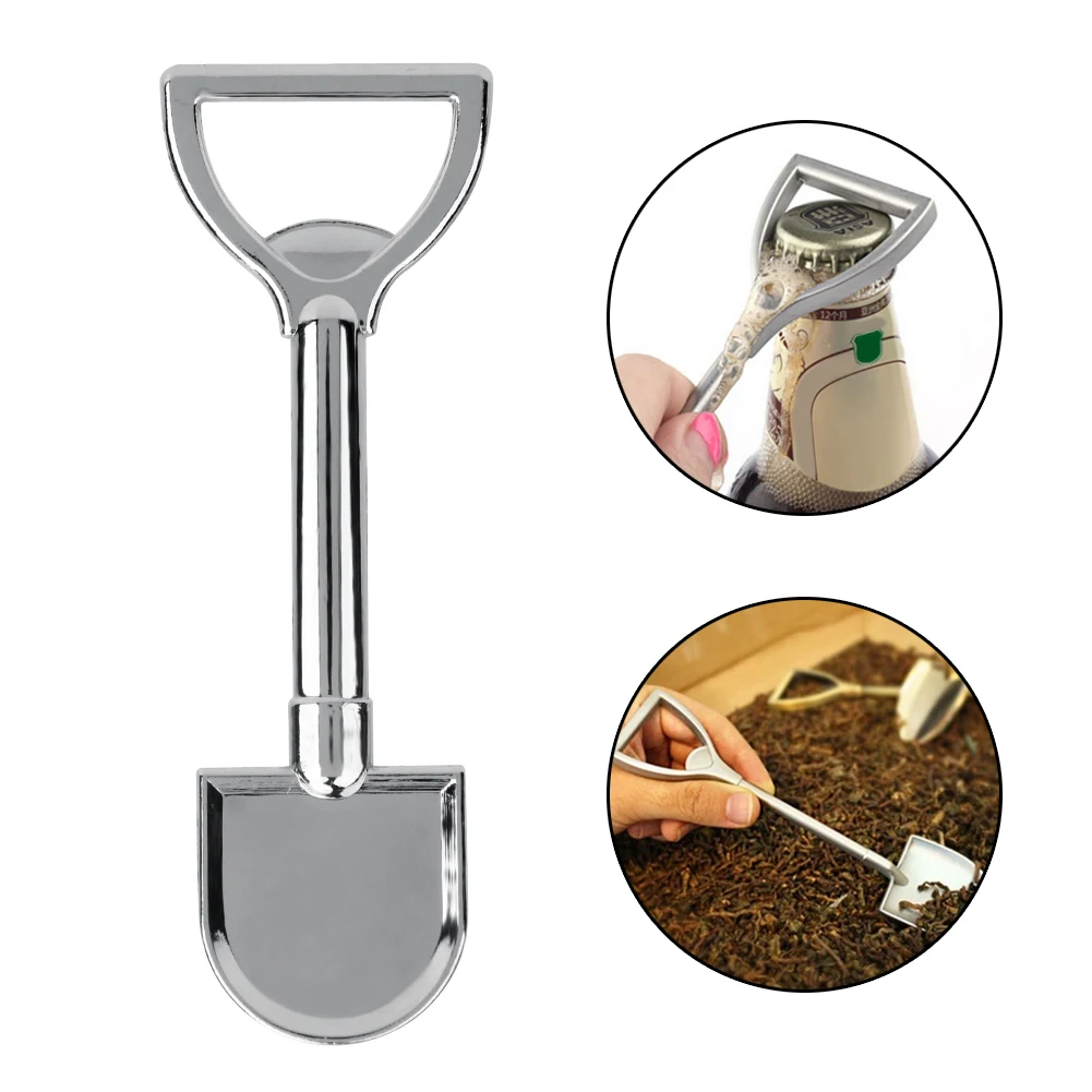 2017 New Multi purpose Bottle Opener Stainless Steel Shovel Spoon