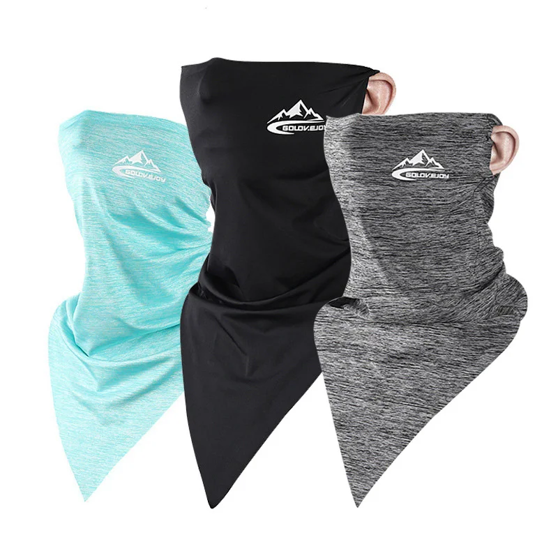 

Magic scarf ice silk sunscreen triangular scarf for men and women outdoor multi-functional summer riding traceless dust mask