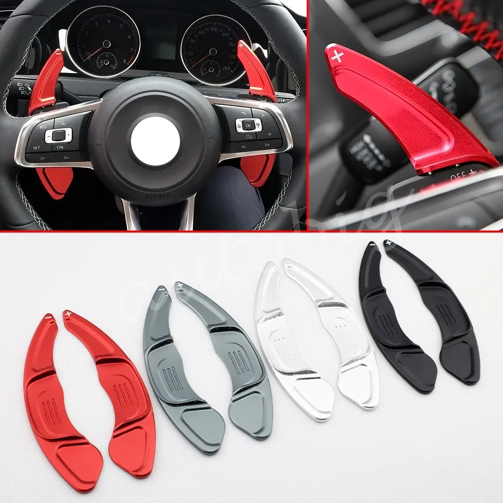 Us 30 51 10 Off Steering Wheel Paddle For Volkswagen Golf7 Polo Scirocco R Line Gti Gts Interior Gear Shift Extension Accessory In Steering Covers