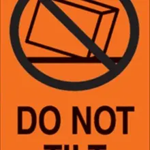 1000 шт/партия 7x10 см не наклоняйте доставку предупреждающая бумажная этикетка наклейка, Пункт № DN52