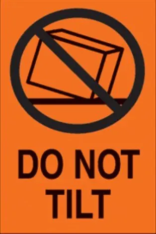 

1000pcs/lot 7x10cm DO NOT TILT shipping warning paper lable sticker, Item No.DN52