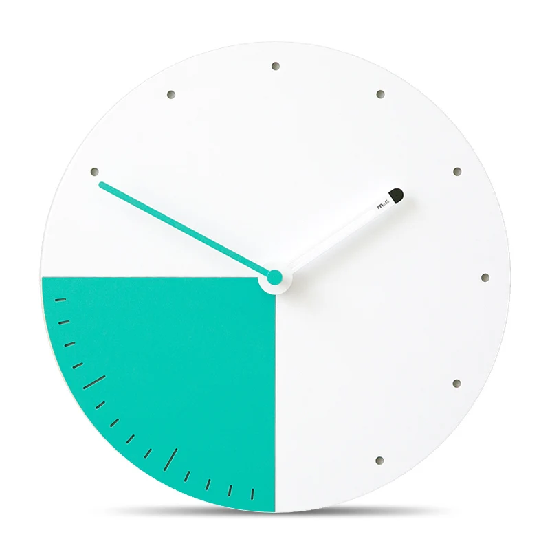 

12 inches Fashion The Living Room Mute Clocks Wall Home Decor Round Wood Wall Clock Modern Design