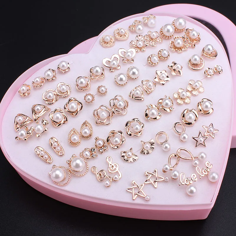 Модные Рождество леди подарок цвета: золотистый, серебристый Цвет Серьги классический Обувь для девочек со стразами Блестящие Украшения Серьги-гвоздики Для женщин подарок для девочек