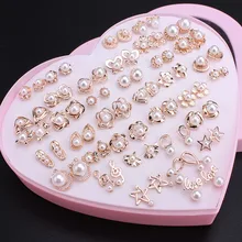 Модные Рождество леди подарок цвета: золотистый, серебристый Цвет Серьги классический Обувь для девочек со стразами Блестящие Украшения Серьги-гвоздики Для женщин подарок для девочек