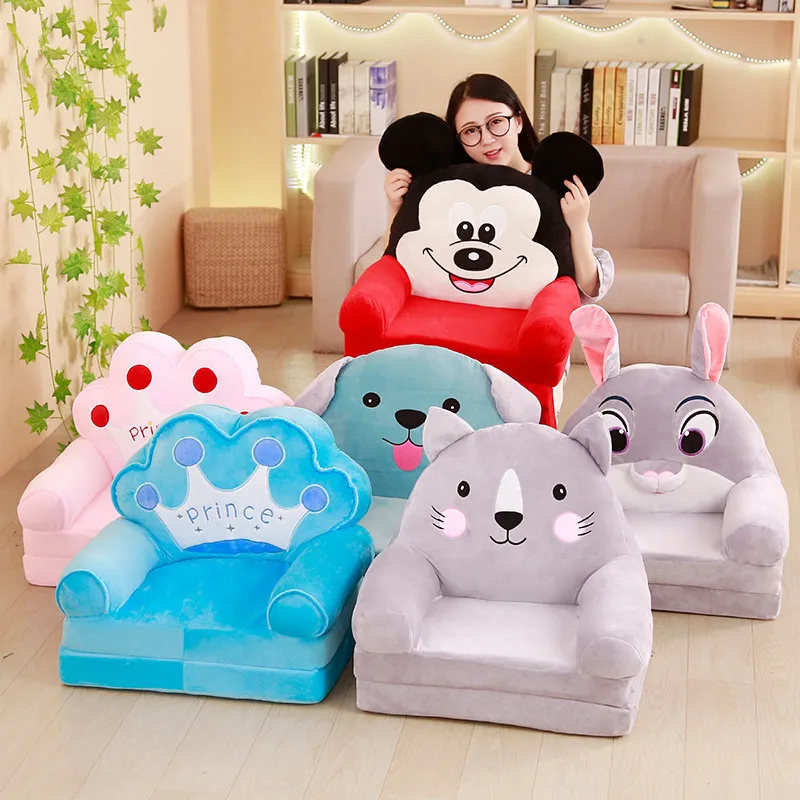 

50cm Support Seat Plush Soft Sofa Infant Learning To Sit Chair Keep Sitting Posture Comfortable For Baby Kids Christmas Gifts