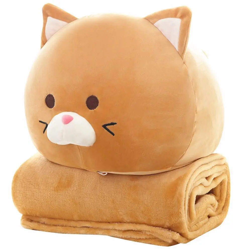 fat cat plush pillow