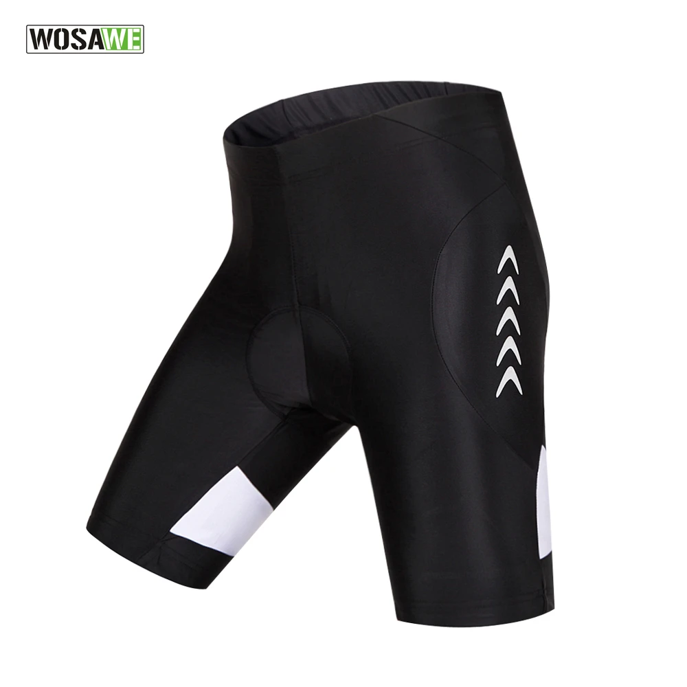 WOSAWE Men's 3D Padded Cycling Shorts Shockproof MTB Road Bike Shorts