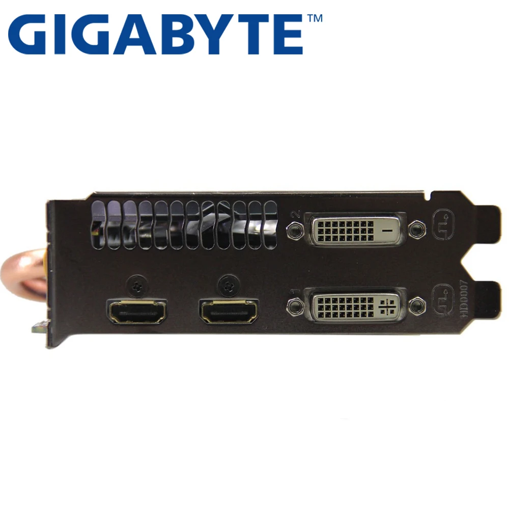 GIGABYTE 2Picess видеокарта оригинальная GTX 750Ti 2 Гб 128 бит GDDR5 видеокарты для nVIDIA Geforce GTX750Ti Hdmi используется VGA карты