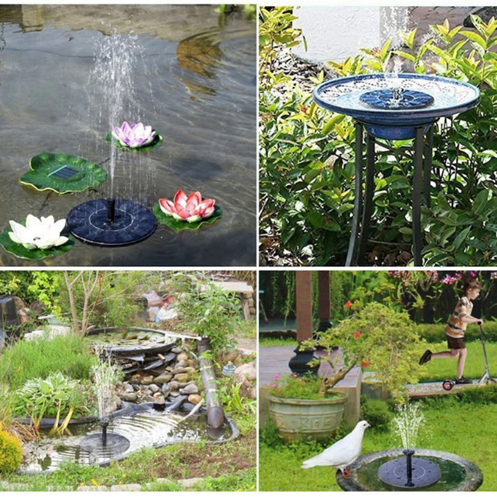 Солнечный садовый светильник, плавающий солнечный насос, водяной насос, солнечный фонтан для садового пруда, погружной автоматический фонтан, комплект панели