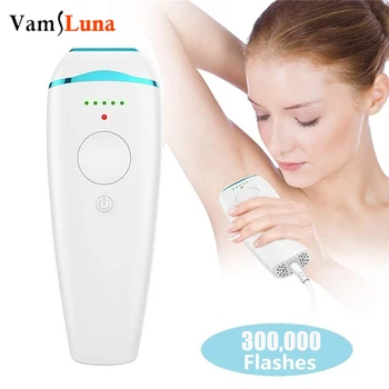 

IPL Epilator Permanent laser Hair Remover For Women Painless Face & Body Hair Removal System 300,000 Flashes