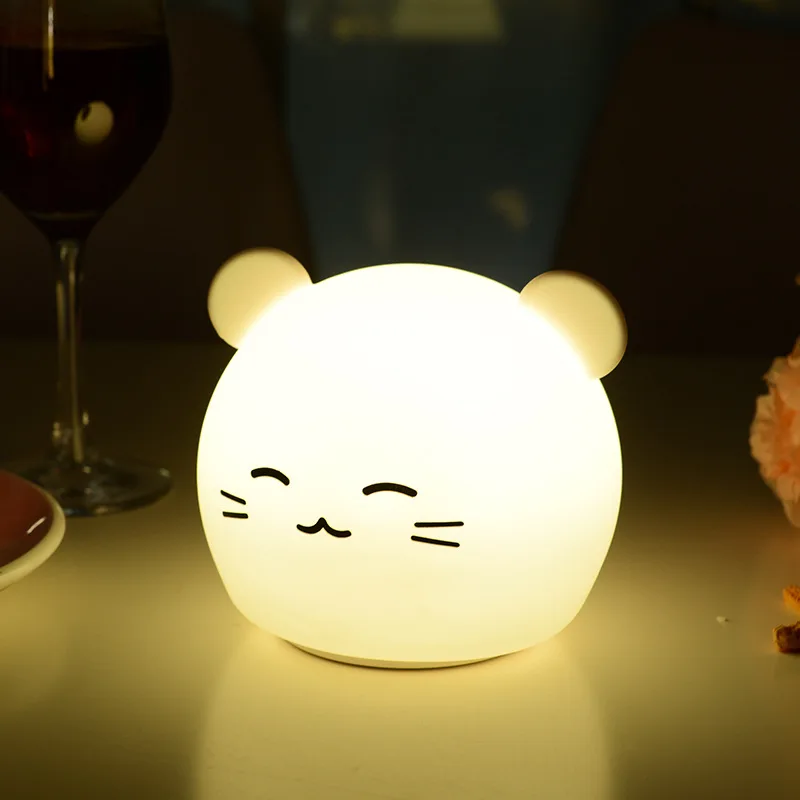 Smart Panda ночник Flexo Led Силиконовые вибрации индукции зарядка через Usb для ребенка кормление глаз средства ухода за мотоциклом детская комната