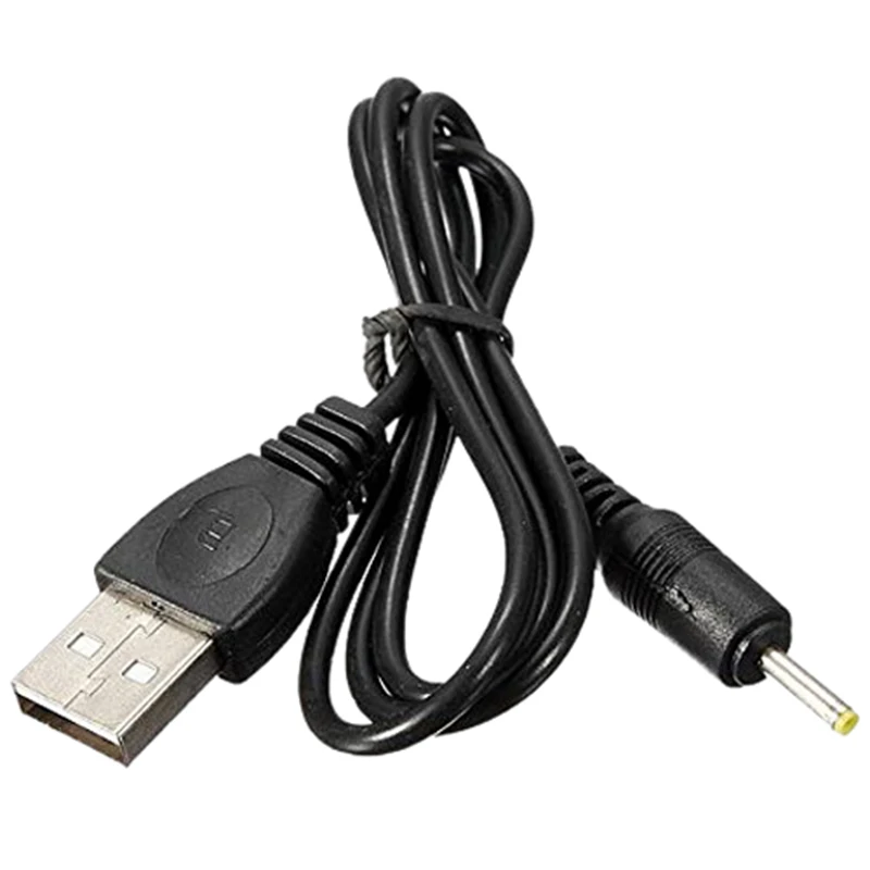 

5V 2.5mm DC USB plug Charging cable Power supply Charging charger Cable for Tablet PC Smartphone GPS Black