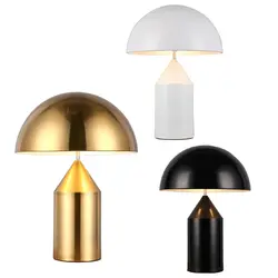 Современный минималистский свет, спальня, настольная лампа, Скандинавская индивидуальность, креативная Грибная настольная лампа, золотой