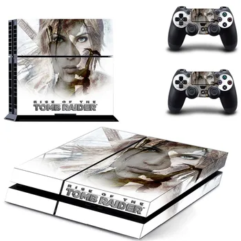 

Rise of The Tomb Raider PS4 Skin Sticker Decal for Sony PlayStation 4 Console and Controller Skin PS4 Sticker Vinyl Accessories