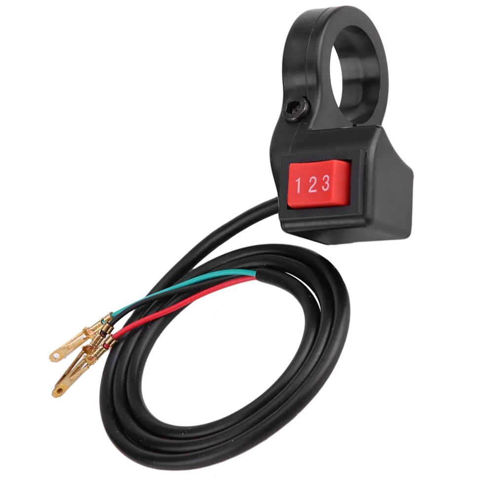

22mm 7/8in Handlebar Electric 3 Speed Module Switch Shift For Motorcycle E-Bike Scooter Made Of Premium Plastic And Metal