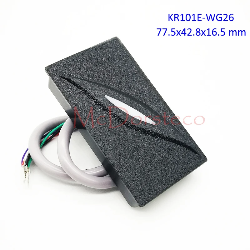 

10PCS KR101E/KR101M Proximity Card Reader Wiegand 26/34bit KR101 125khz 13.56mhz Ip65 Waterproof Access Control Slave Reader