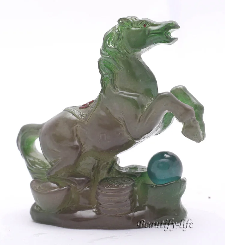 

Green Horse , Lucky Charms,Chinese zodiac,Shenxiao,Allochroic Mascot,fengshui Ornament,novel gifts,Amazing present,Tea pet