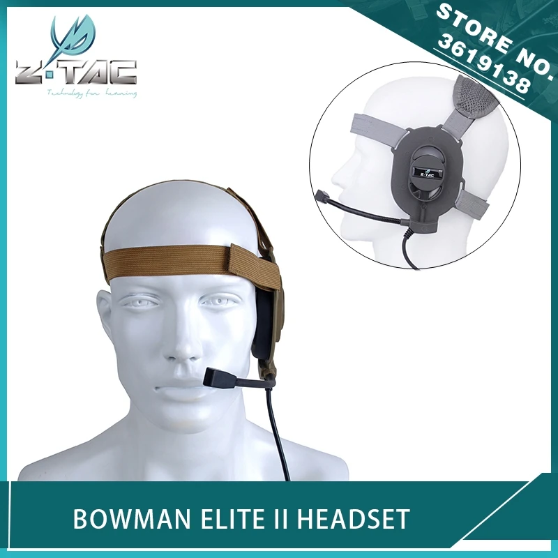 

Z Tactical Airsoft Z-TAC Military ZBowman Elite II Headset Tactical Unilateral Earphone for Peltor Kenwood Midland PTT