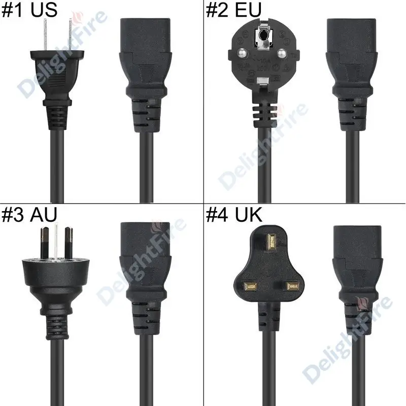 20 штук DC 12 V 5A Мощность Адаптер Питания AU ЕС Европейский США Великобритания Plug Мощность адаптер переменного тока для 5050 WS2811 светодиодный