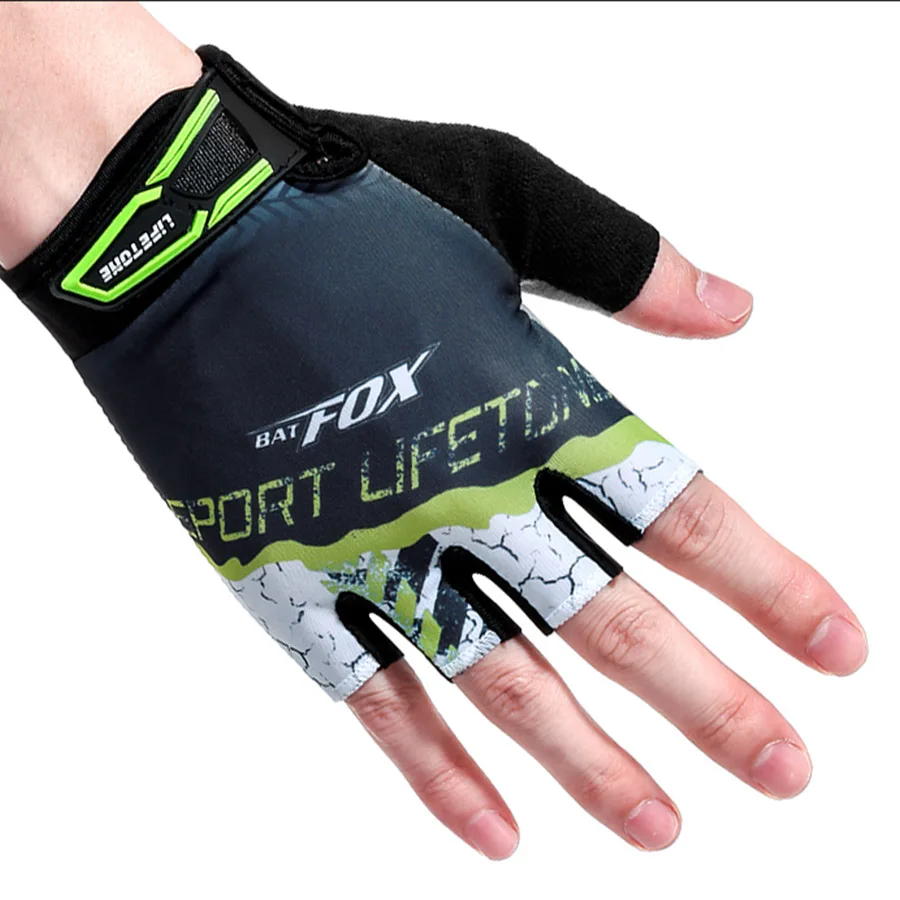 BATFOX велосипедные перчатки Нескользящие дышащие велосипедные перчатки с открытыми пальцами короткие велосипедные перчатки для велоспорта перчатки для спорта на открытом воздухе luva ciclismo