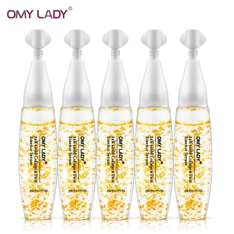 

OMY LADY 5PCS set 24K Gold serum skin care face care antiwrinkles ageless moisturizing fine lines removal tender and smooth skin