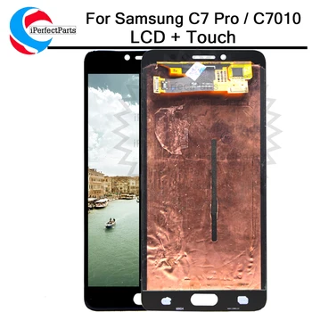 

100% Tested amoled For Samsung Galaxy C7 Pro C7010 SM-C7010Z LCD Display + Touch Screen Digitizer Assembly with Tracking No.