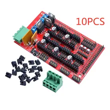 10 компл. пандусы 1,4 ПАНЕЛЬ УПРАВЛЕНИЯ Часть материнская плата 3D принтеры части щит красный черный управления s Ramps1.4 доски аксессуары