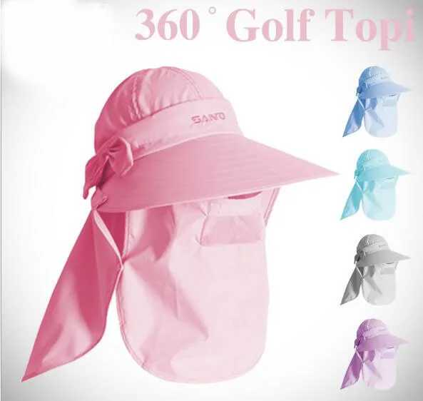 360 Angle UV Protection Sun Hat Women Breathable Golf Hat sun proof