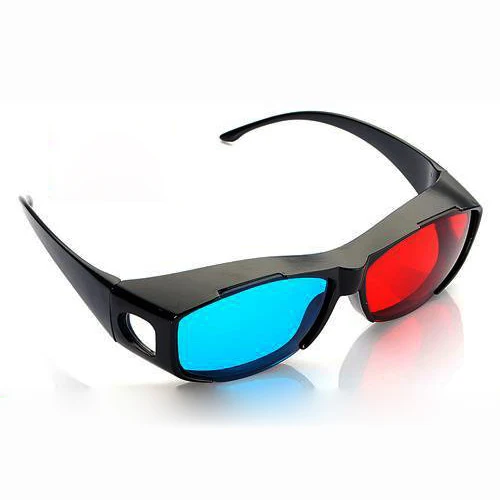 HFES Hot Red-blue / Cyan Anaglyph Simple Style 3d Glasses 3d Movie Game-extra Upgrade Style (3Pcs With Different Style)