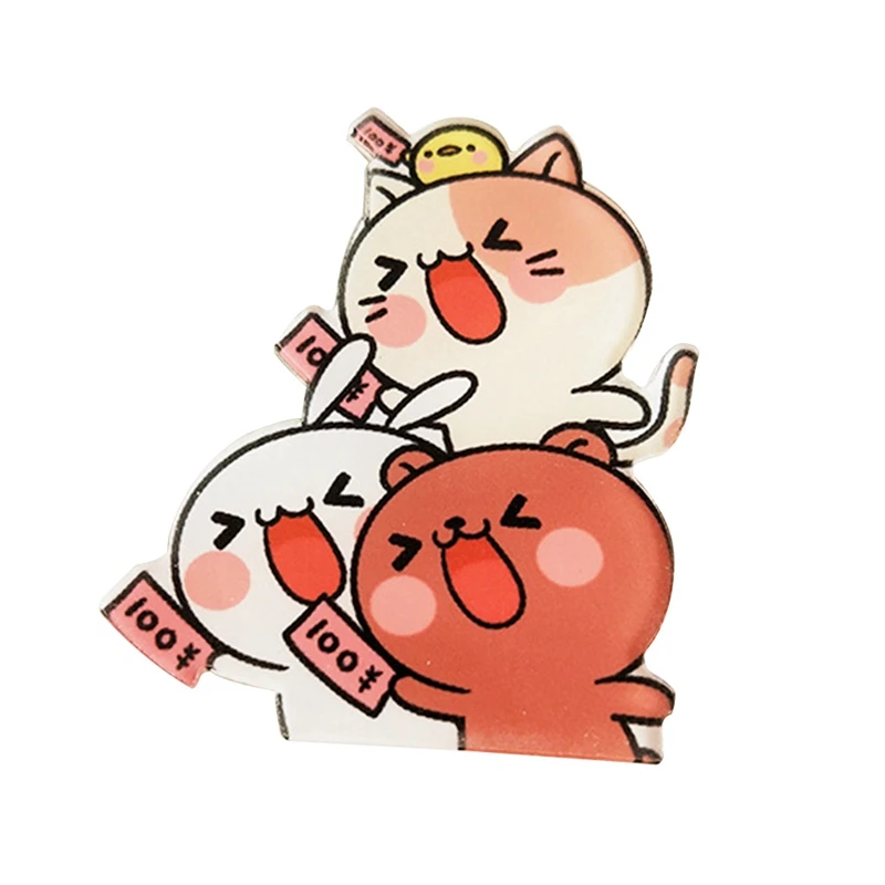 1 шт. Мультяшные значки с медведем панды для одежды Kawaii Акриловые Значки на рюкзак