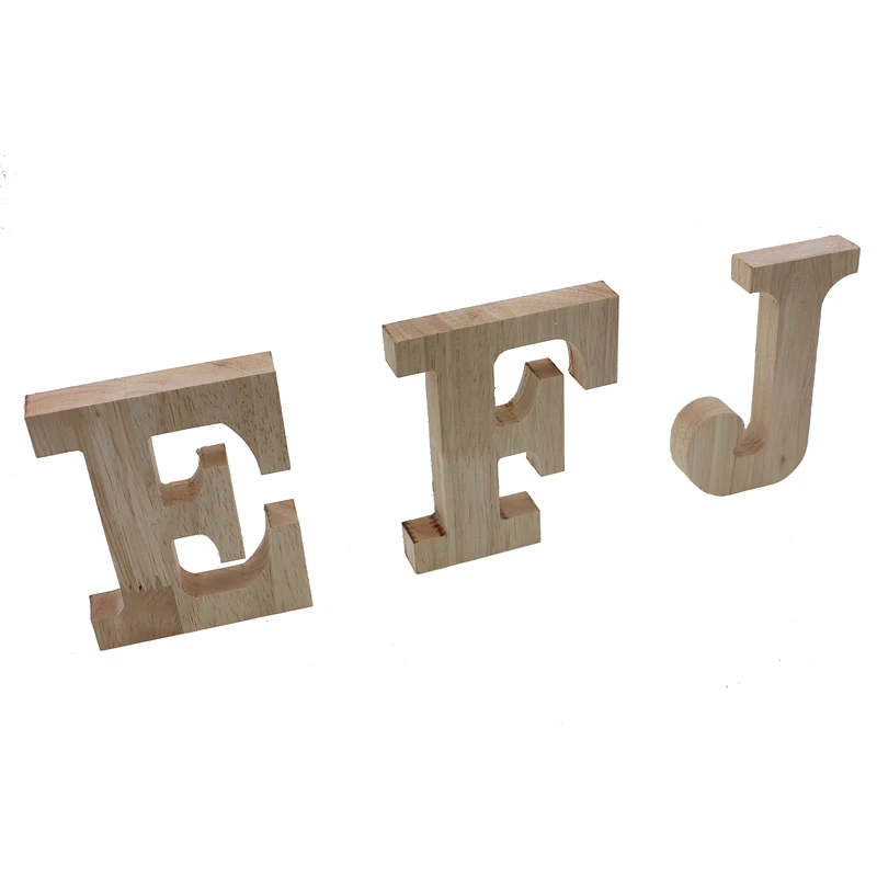 RUNBAZEF Decor Color Wooden Letter 26 Wood English Alphabet Letters Home Wedding Party Tools Decoration Number DIY Handcrafts