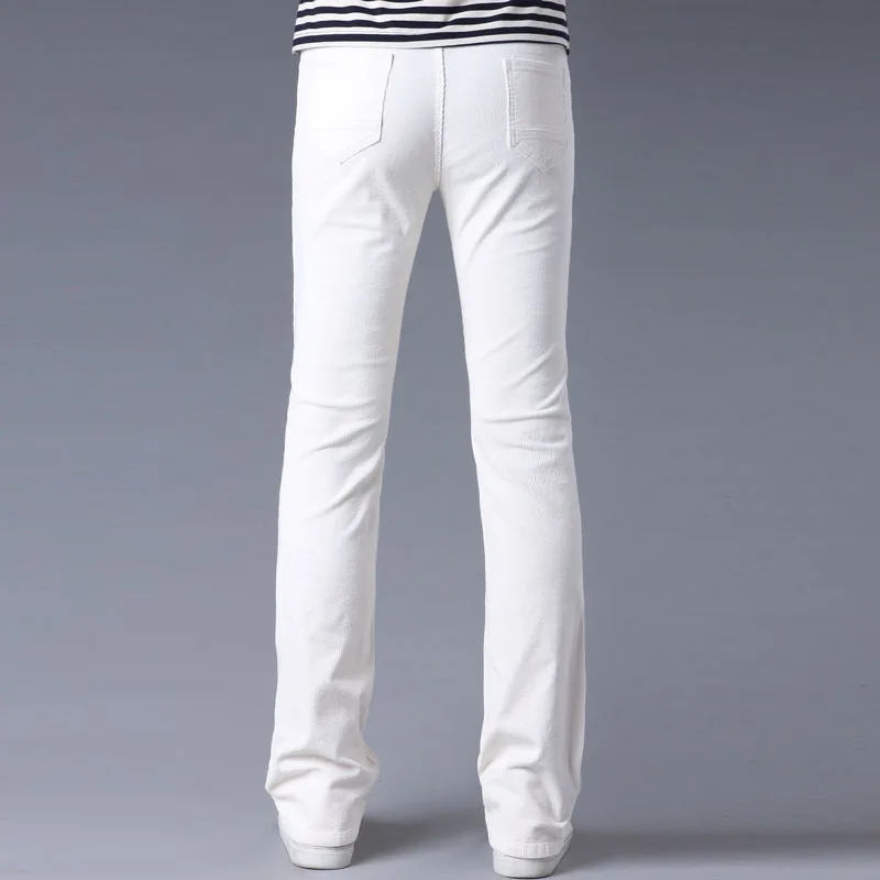 Men's Casual Pants Men's Casual Micro Bell-bottomed Corduroy trousers Korean version of the Stretch Slim Wide Leg pants