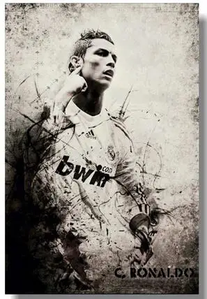 

Cristiano Ronaldo CR Art Wall Decor Silk Print Poster