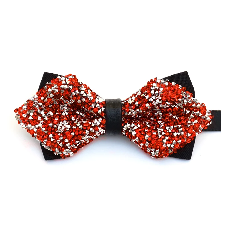 Мужской галстук бабочка с кристаллами|fashion bowtie|butterfly bowtiebow male |