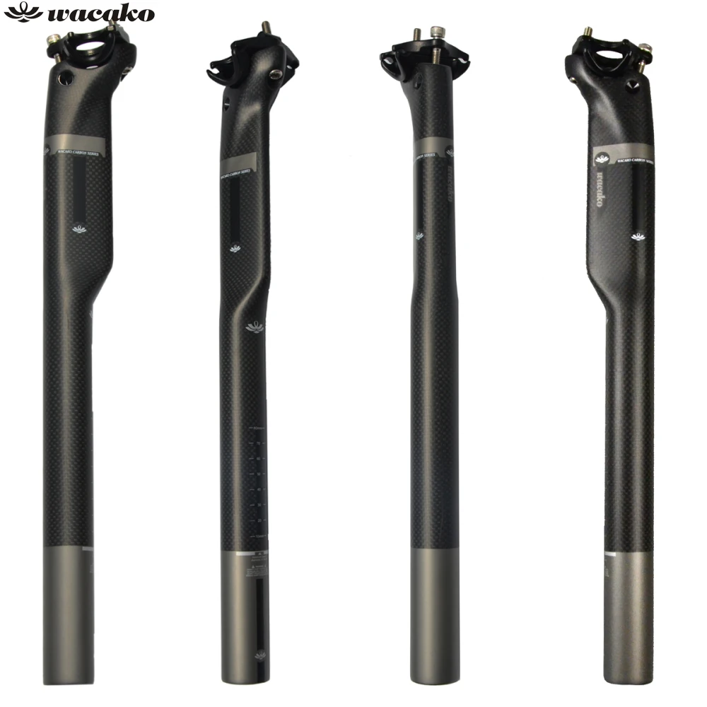 

wacako Mountain/Road Carbon seatpost Full Carbon Bicycle seatpost carbon bike seatpost MTB bike parts 27.2/30.8/31.6*350/400mm