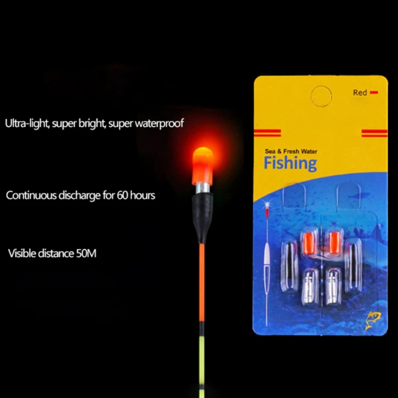 

5pcs/set Fishing Float LED Electric Float Light Fishing Tackle Luminous Electronic Float Color Change Automatic Night Electronic