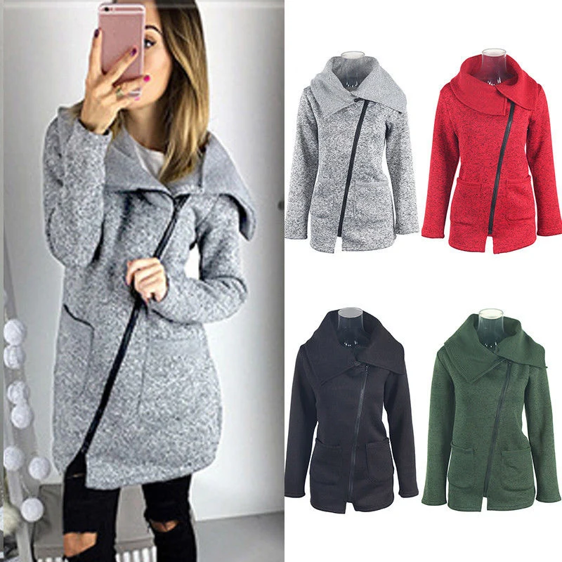 Женская осенне зимняя теплая парка пальто женская куртка с карманом верхняя