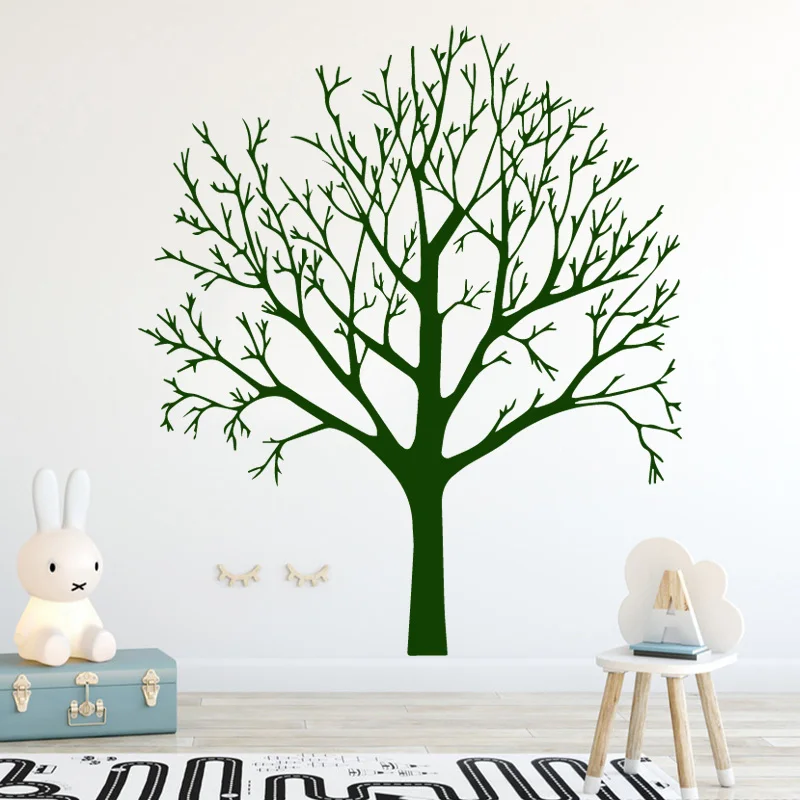 Removable Green tree Vinyl Kitchen Wall Stickers Wallpaper For Home Decor Living Room Bedroom Sticker Home Decor