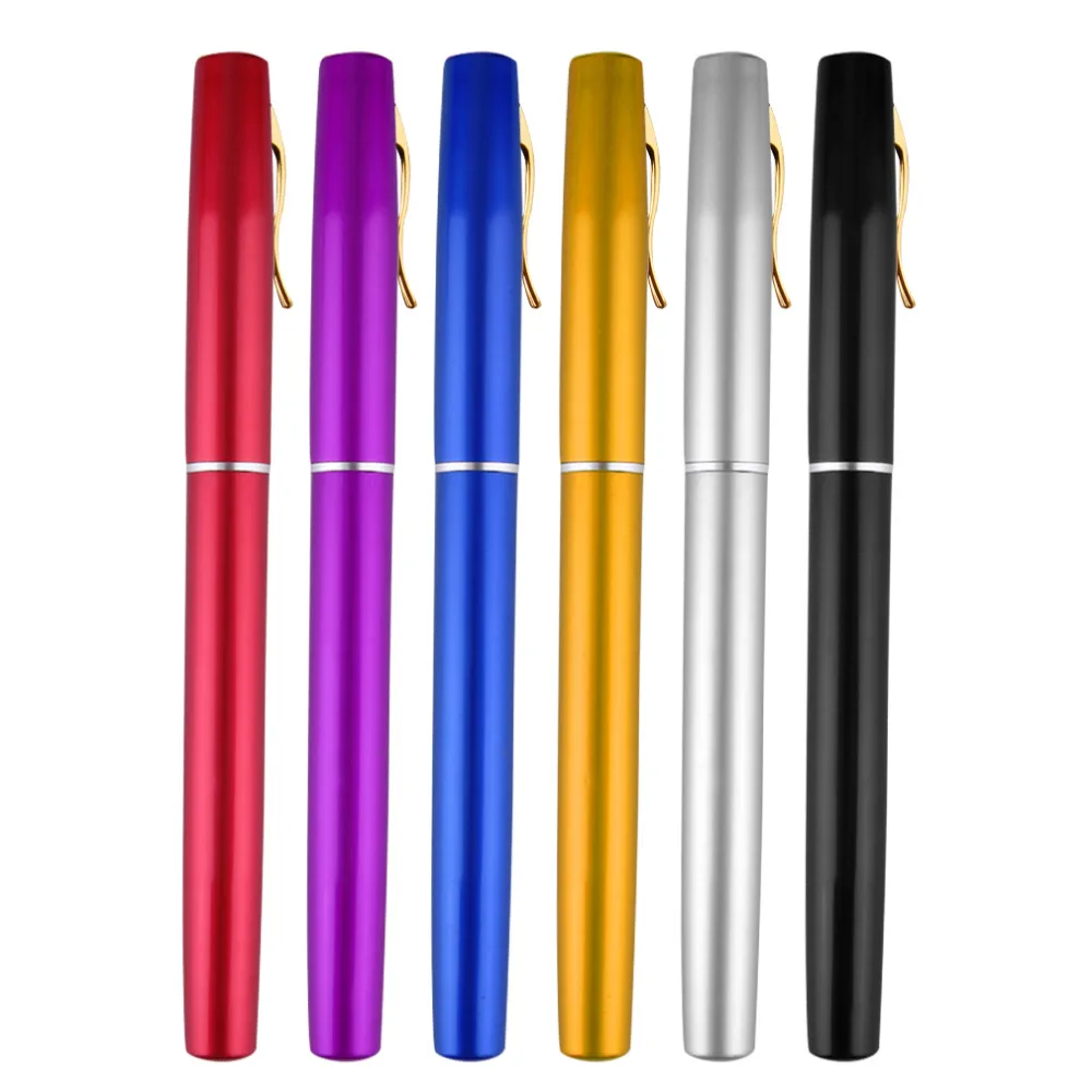 Pocket Telescopic Mini Rod Combo Fishing Pole Aluminum Alloy Pen Shape Fishing Rod Combo With Reel Wheel drop shipping
